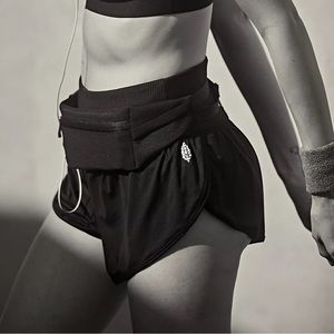 Black Fee People athletic shorts